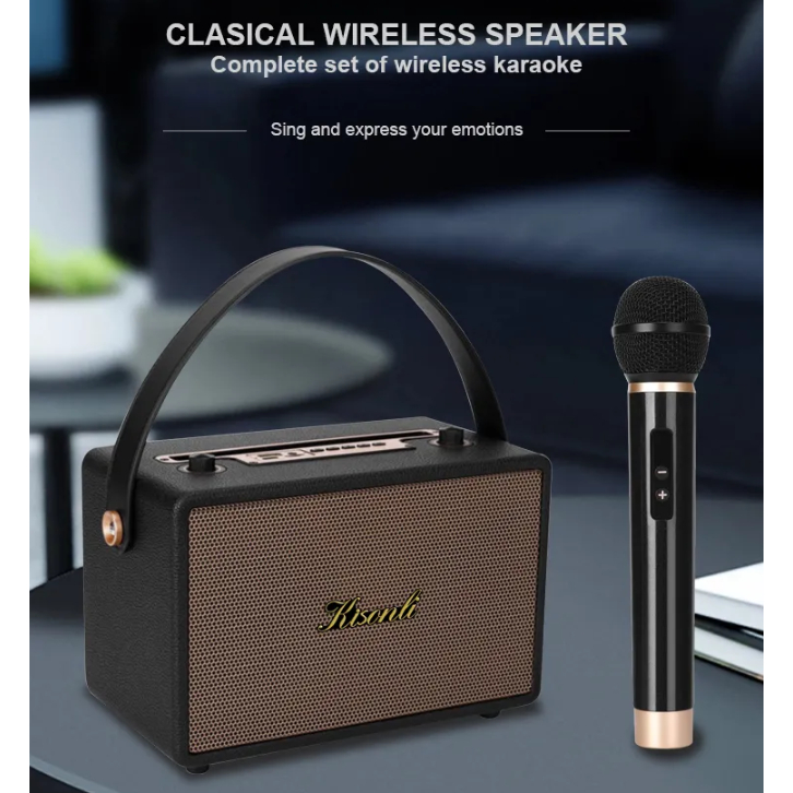 Speaker Bluetooth 5.3 Kisonli With Mic G100 Sound Bass - XOBOX