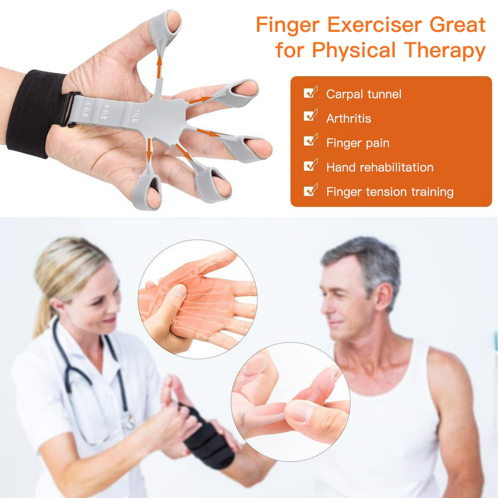 Finger Gripper Finger Berolahraga Jari Gitar Finger Strengthener Hand Finger Exerciser Alat Latih Jari Tangan  Alat Latihan Kebugaran Berolahraga Jari Gitar Penguat Tangan