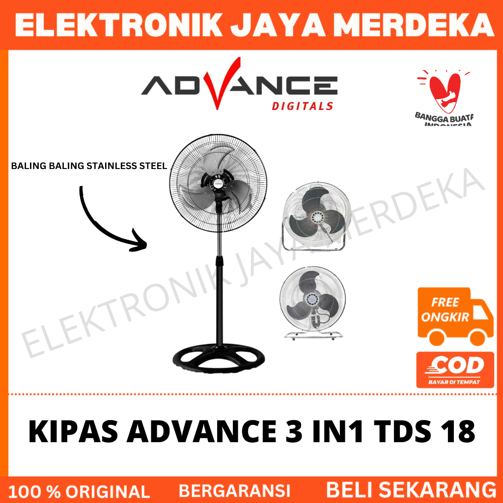 KIPAS ANGIN 3 IN 1 ADVANCE / KIPAS ANGIN ADVANCE TDS 18