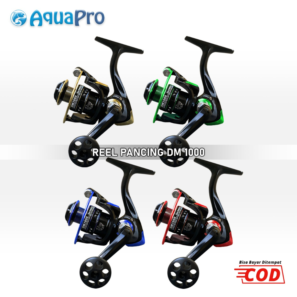 Aquapro DM1000 Reel Pancing Putar Rell Rill Pancing Katrol Kerekan Pancing Fishing Reel Spool Metal Aluminium