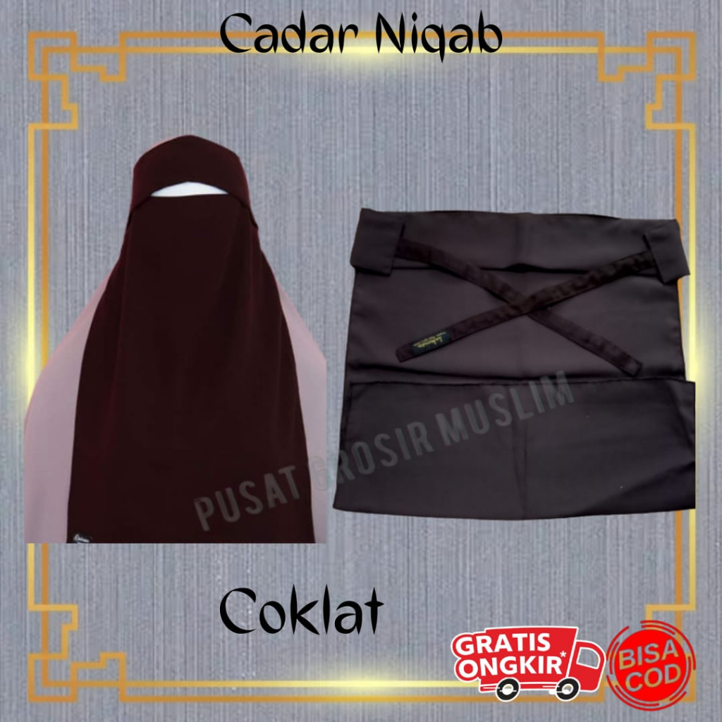 Promo Cadar Niqob Cadar Bandana Niqab Tali Original Saudi Termurah