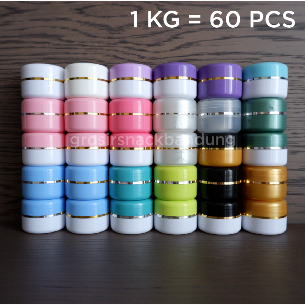 [2000 PCS] POT CREAM NATURAL LG + EXP + 200 Lid