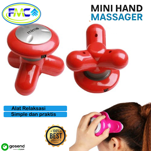 Alat Pijat Electric Kepala Leher Punggung Mini Hand Massager Getar Pemijat Refleksi Elektrik Serbaguna