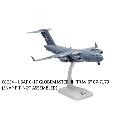 HOGAN WINGS 1/200 USAF C-17 GLOBEMASTER III TRAVIS 07-7179