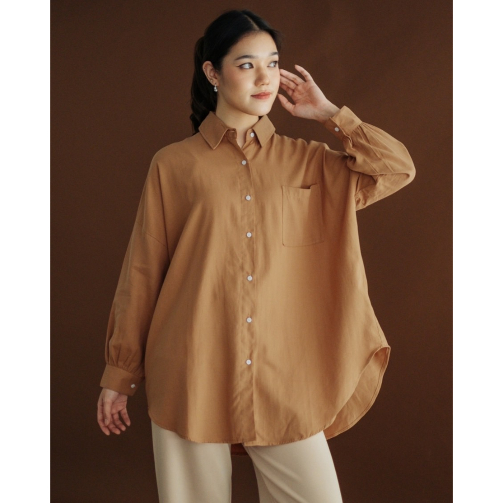 Myrubylicious PEROZA SHIRT KODE F063A | KEMEJA | KEMEJA WANITA | KEMEJA LENGAN PANJANG