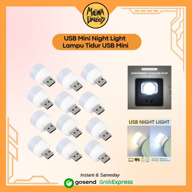 Lampu Mini LED USB Lampu Tidur Mini Portable Eyecare USB Mini Night Light