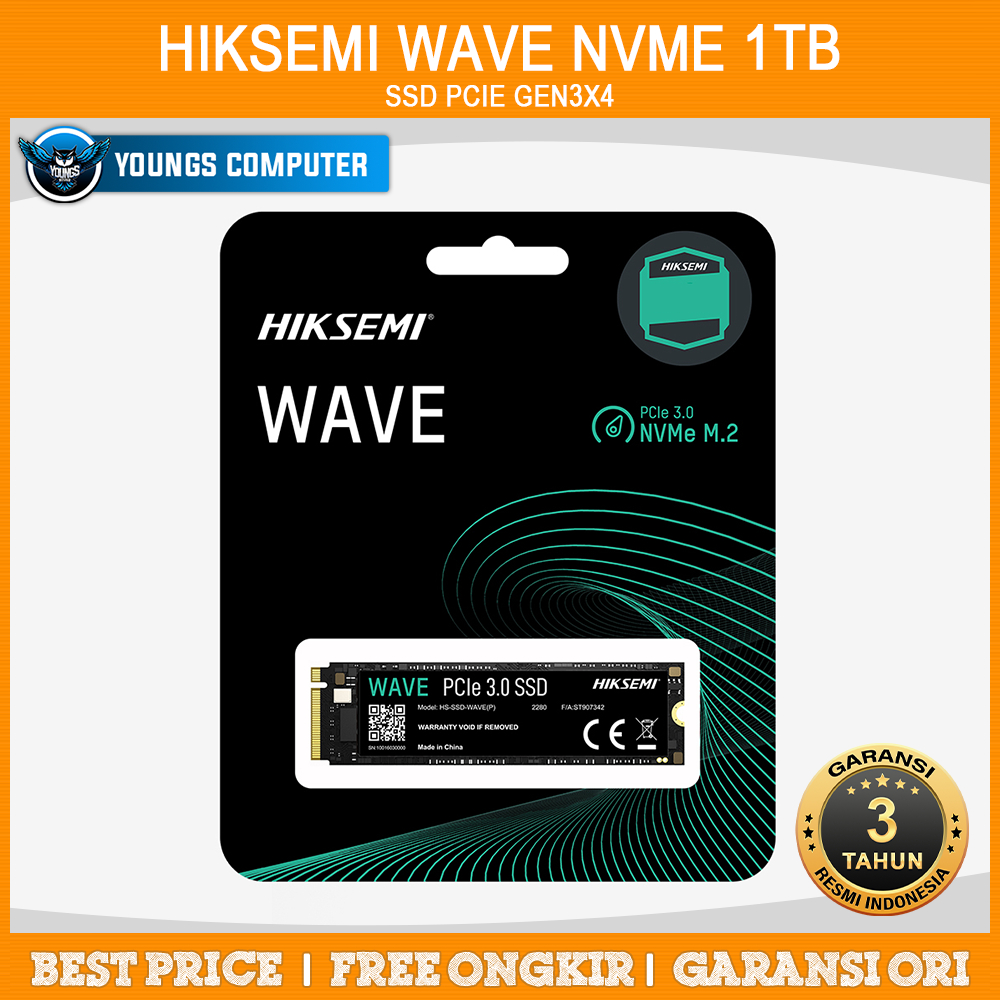 SSD HIKSEMI WAVE PCIe Gen3x4 NVME 1TB | HS-SSD-WAVE(P) 1024G