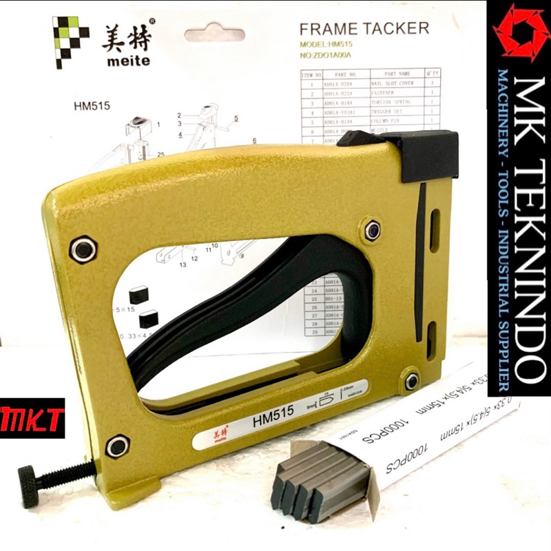 Meite HM 515 Flexi Point Gun Manual HM515 Paku Bingkai Figura Frame Tacker