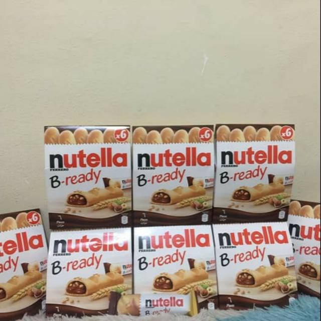 Nutella B-Ready Isi 6 Original Import Of Arab Saudi Halal Exp 2023