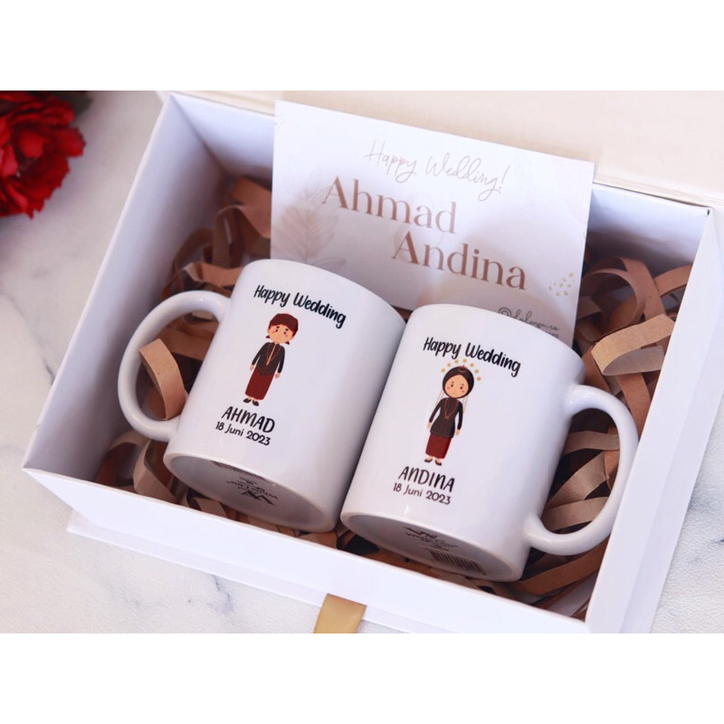 Kado Nikahan Mug Couple Hampers Wedding