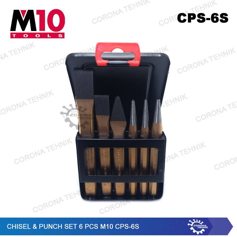 Chisel &amp; Punch Set 6 Pcs M10 CPS-6S