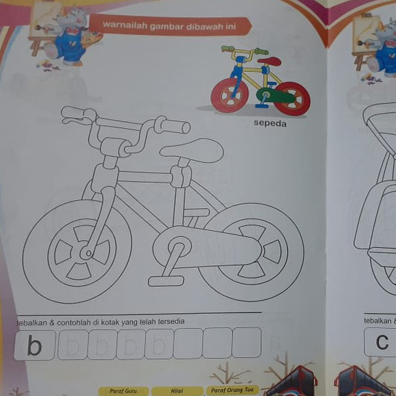 Buku Mewarnai Anak Paud Mewarnai Kreatif Aneka Kendaraan / Transportasi