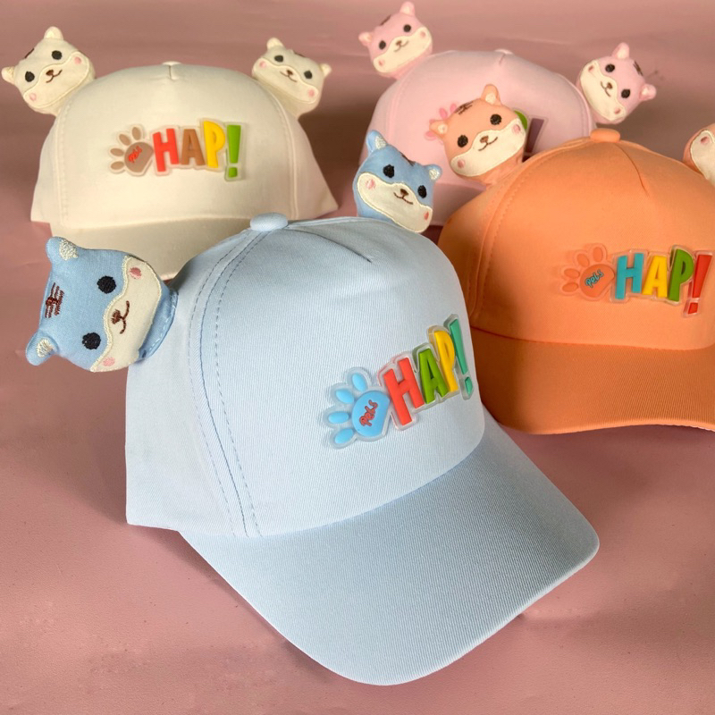 Topi Snapback Balita Import Cat Kitty 3D Hap
