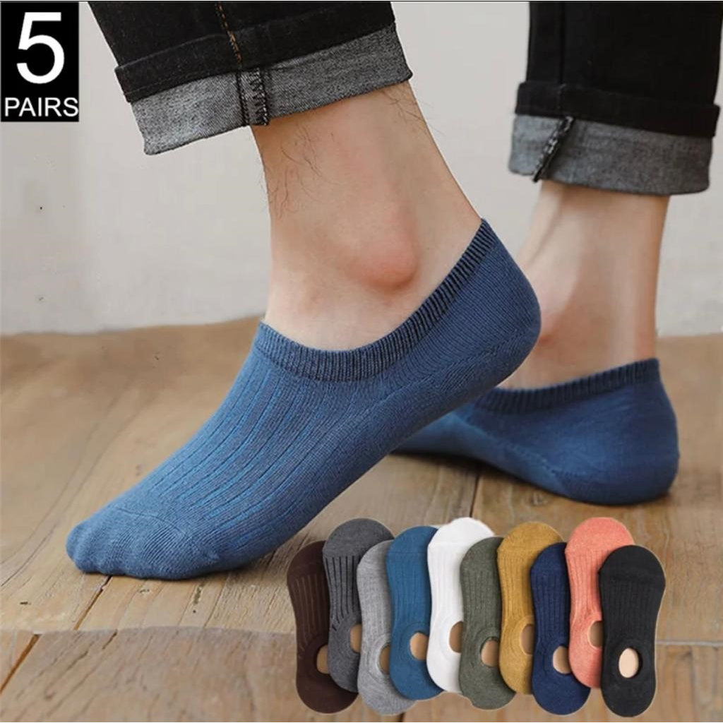 Kaos kaki pendek bawah mata kaki pria wanita pilih warna / invisible cotton