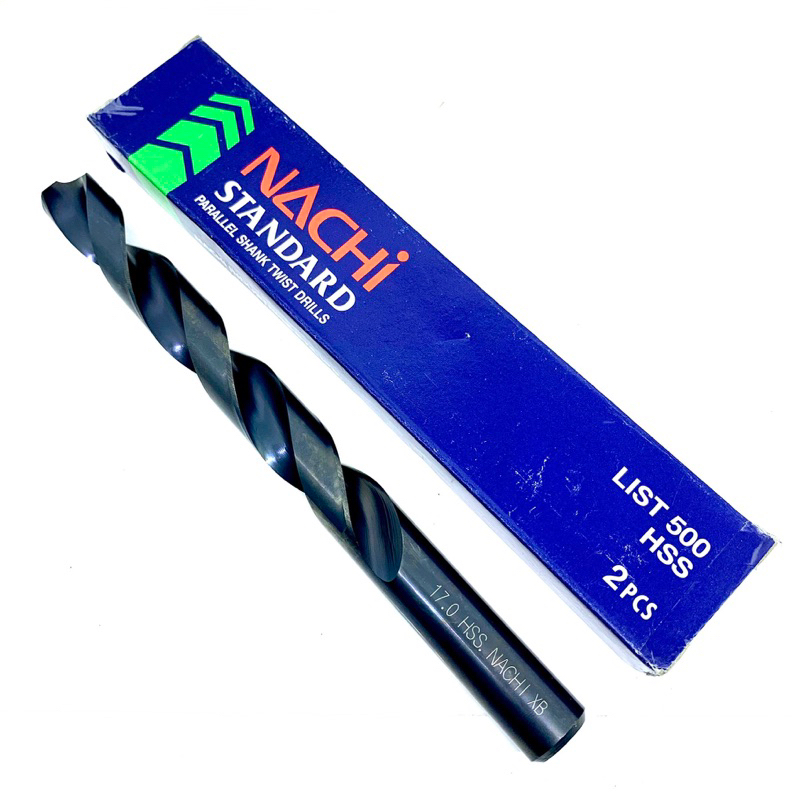 Bor Drill 17 mm HSS merk Nachi Japan original baru..Drill Bor 17mm