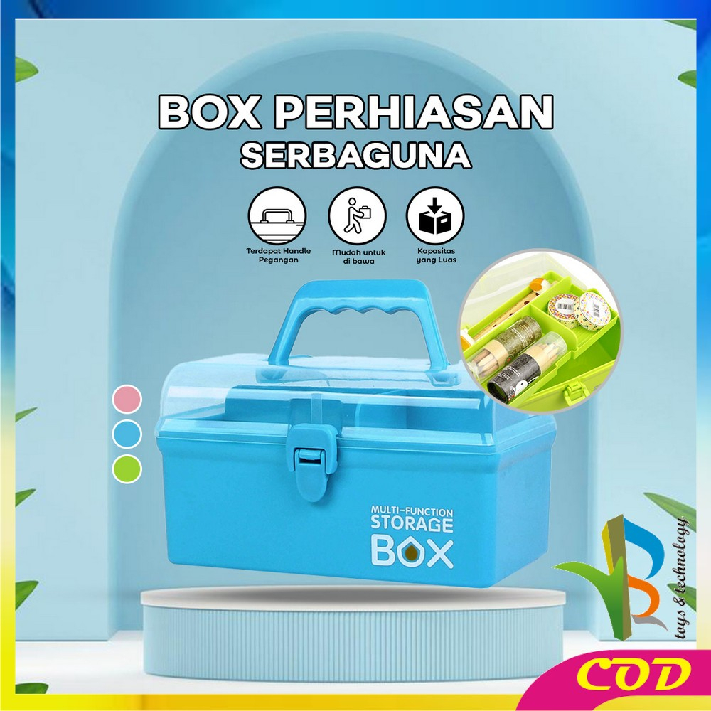 RB-C831 Tempat Kotak Penyimpanan Box Perhiasan Serbaguna Kotak Obat Tool Box / Kotak Mainan Perkakas Box Organizer Storage