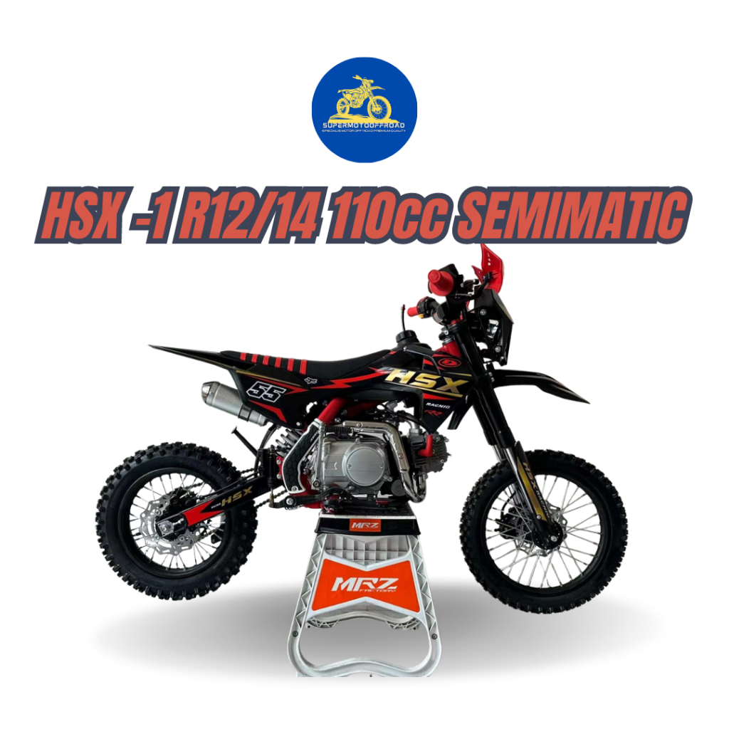 Motor trail HSX -1 R12/14 110cc SEMIMATIC | Motor Mini Trail | Motor Anak Trail