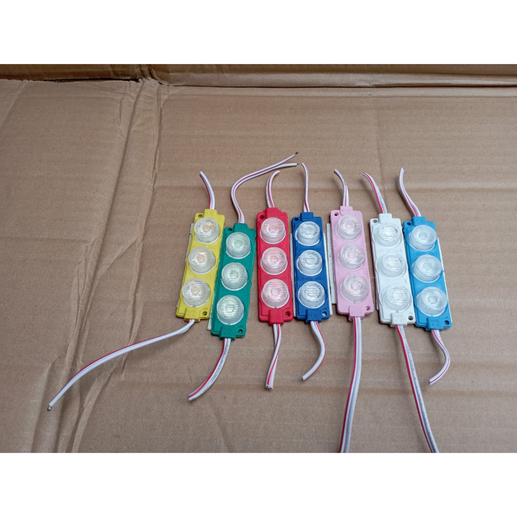 Lampu Led modul module strip 3 mata Lampu Led Modul 3 mata 1PCS truk truck Lampu mobil motor