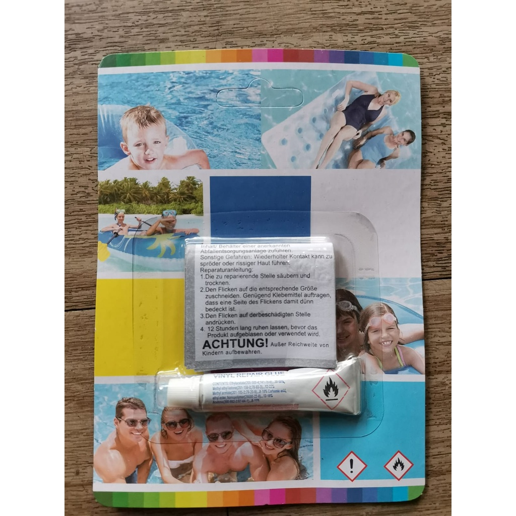 Lem Tambal Ban Kolam Plastik Renang Anak Repair Kit Repair Kit / Lem Tambal Bestway Kasur