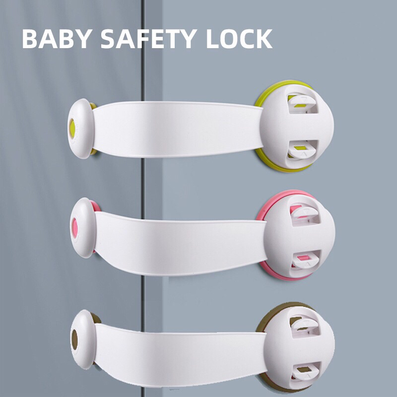 BOSJKT1521 Kunci Pengaman Pintu kulkas Lemari Safety Lock Serbaguna