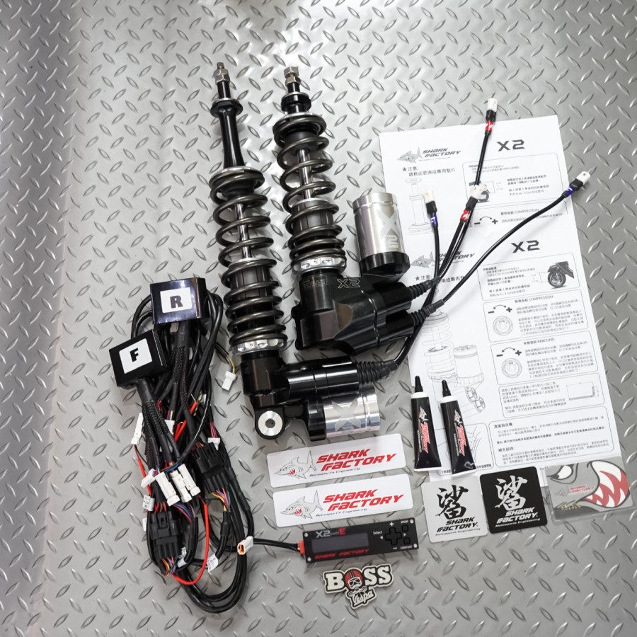 Electronic Shock Tabung Shark Factory X2 E Silver Sprint Primavera
