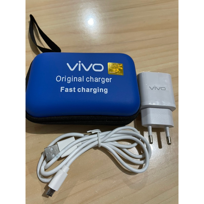 TRAVEL CHARGER Murah TC ORI BRANDED Vivo + Case DOMPET SUPPORT FAST CHARHING