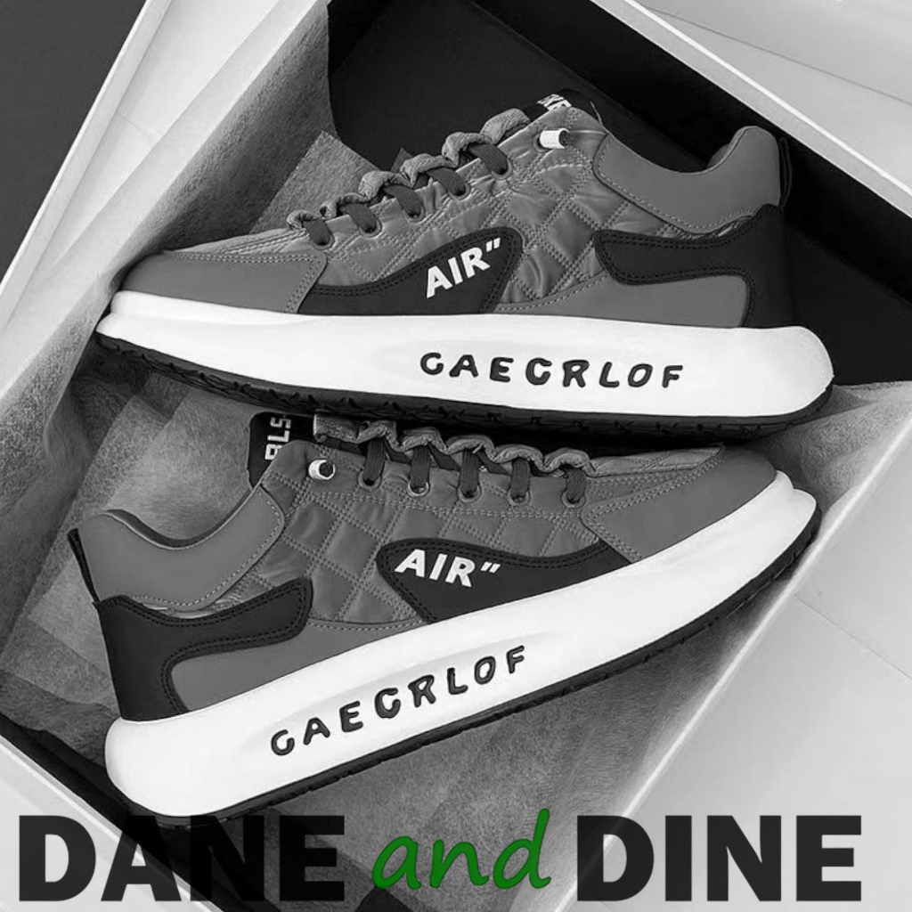 Sneakers Pria Hitam Abu Ori DnD - GY5