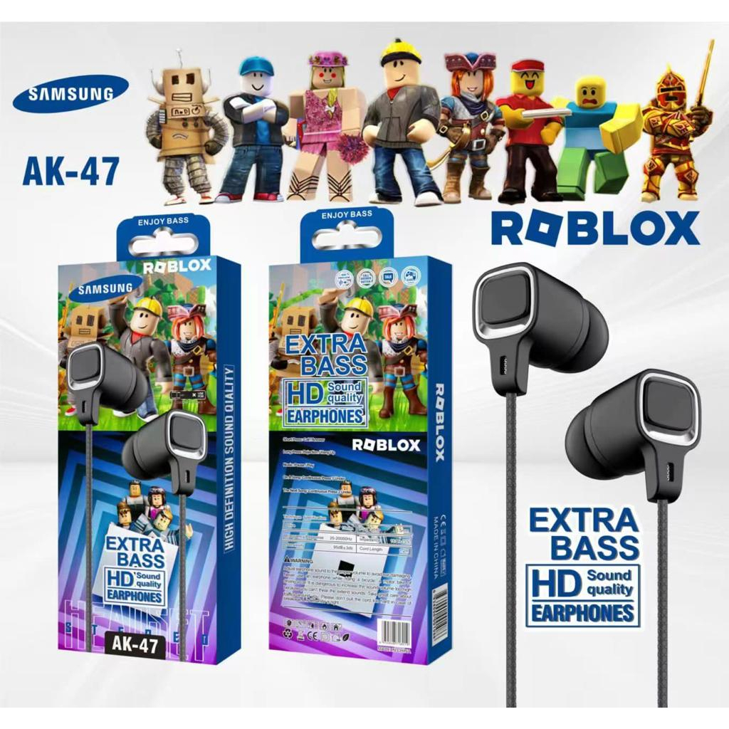 sale cuci gudang handsfree Gaming ROBLOX AK-47 Extra Bass earphone Universal Android Smartphone BY SMOLL