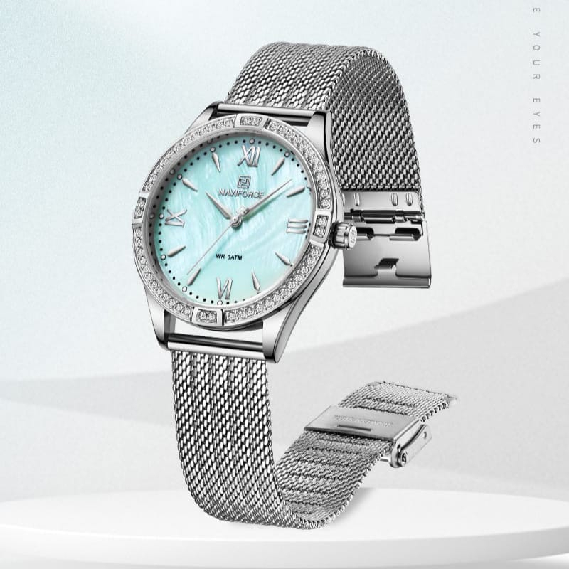 Jam tangan Wanita Naviforce 5028L tali pasir original