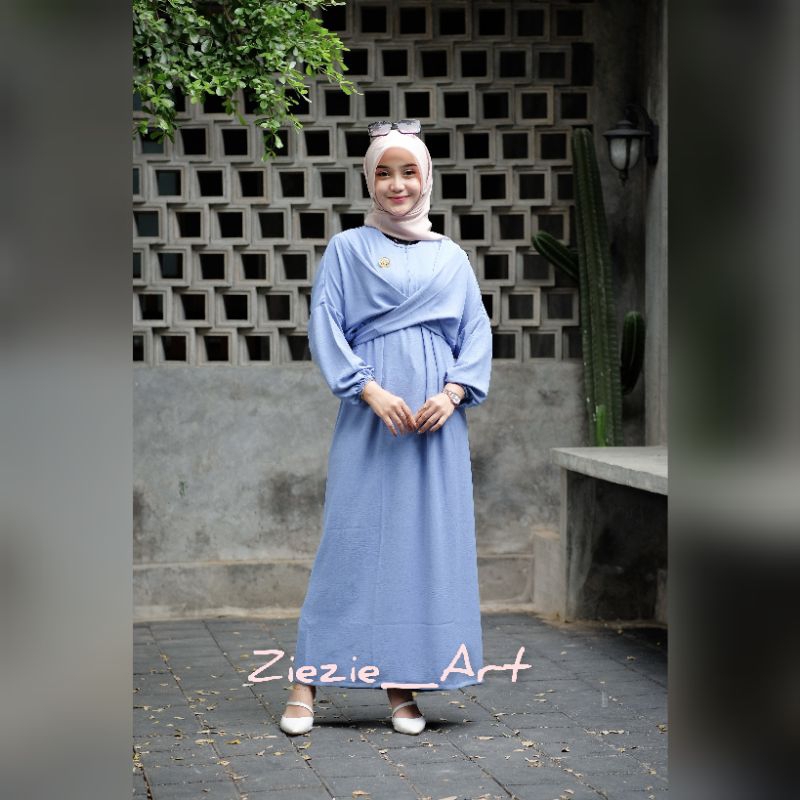 RANIA DRESS/GAMIS CRINKLE AIRFLOW/CASUAL DRESS/DRESS KONDANGAN DAN DRESS LEBARAN