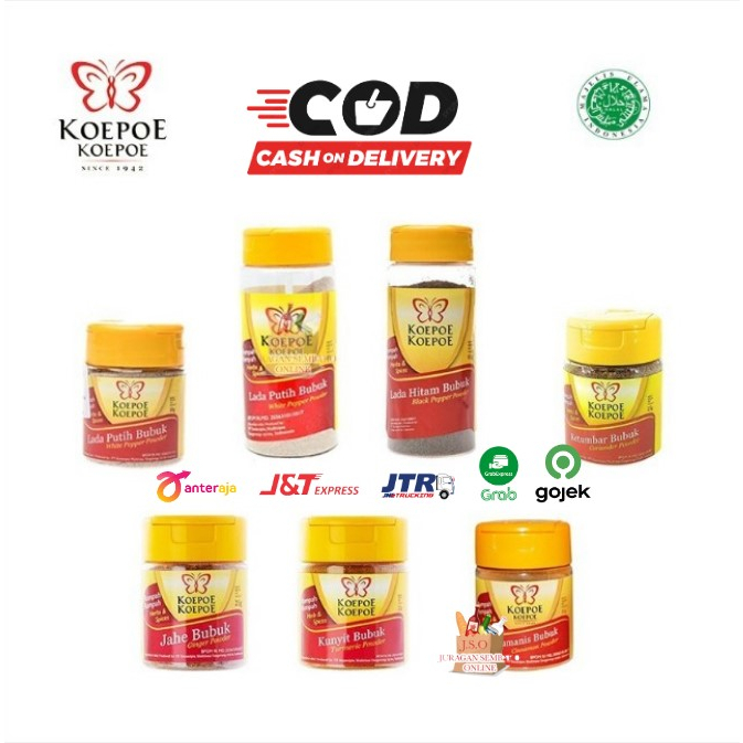 

(JSO) KOEPE KOEPE / Lada Putih Bubuk Koepoe Koepoe 85 gr / white pepper powder