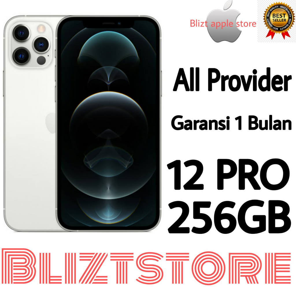 iPhone12Pro 256GB SECOND【 Fullset Perfect Condition】Bekas Original 100% | NORMAL MULUS Like New 3uTools All Green