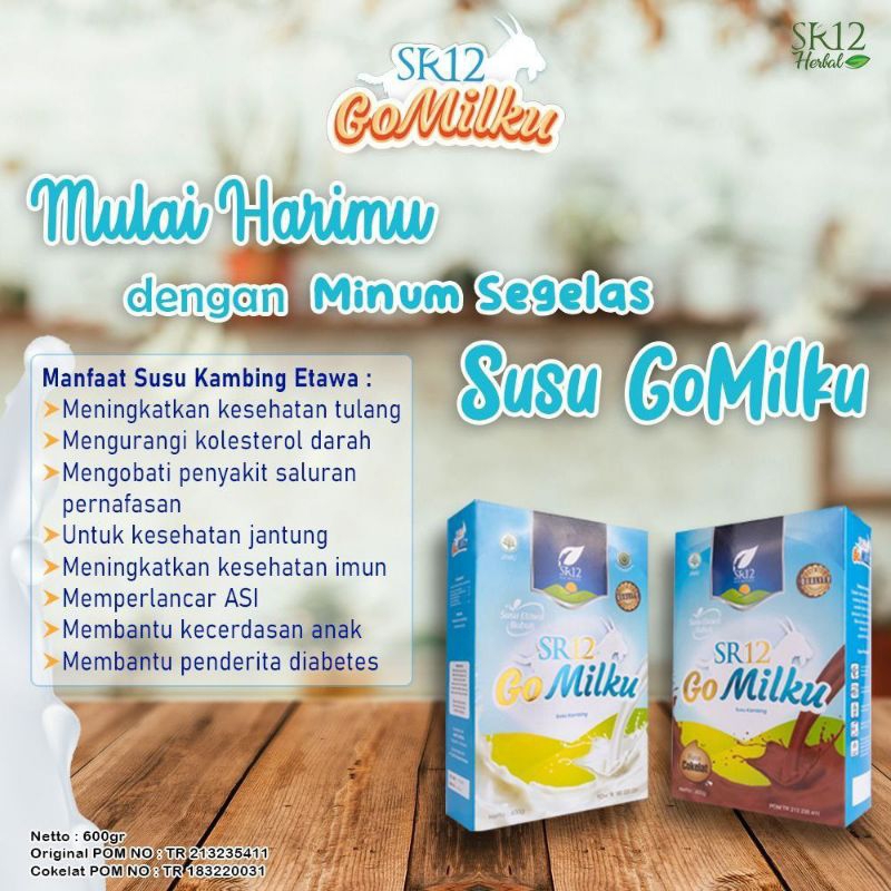 

Susu kambing herbal GOMILKU SR12//susu penambah nafsu makan anak