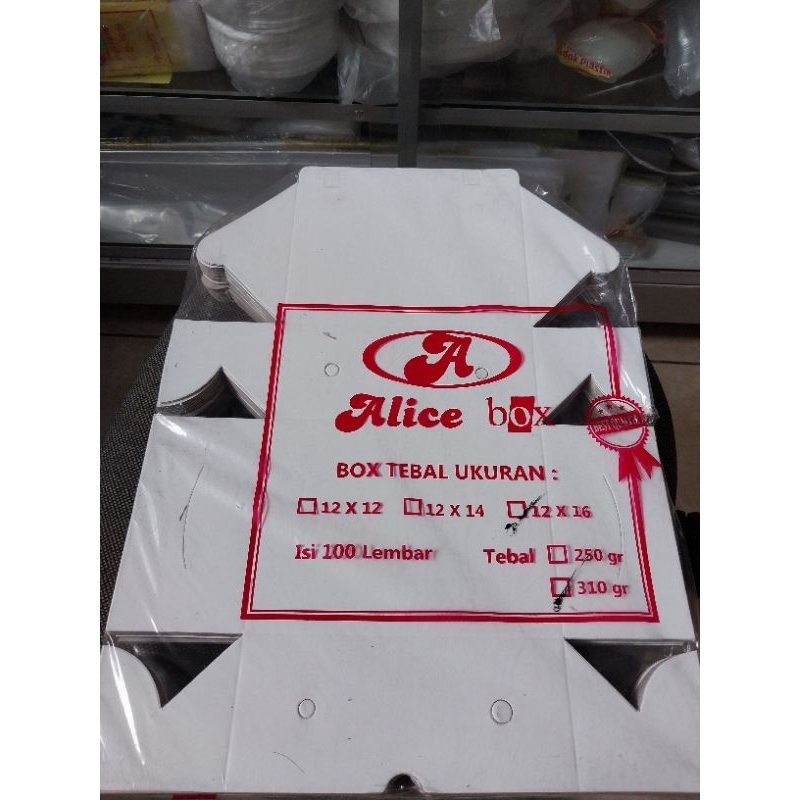 Dus snack/  Dus kue ukuran 12x16