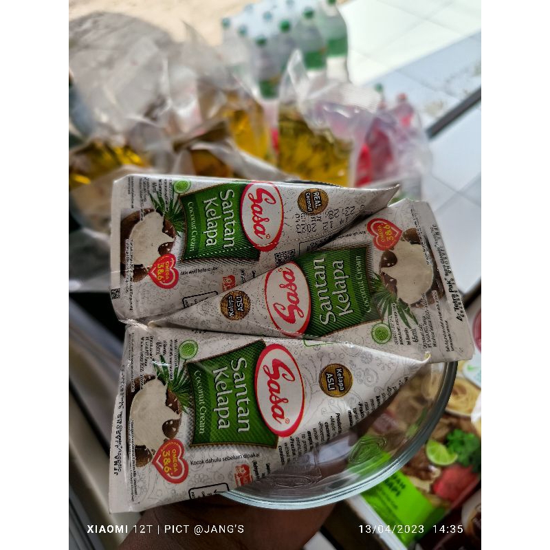 

sasa santan kelapa 65 ml 3 pcs free mangkok