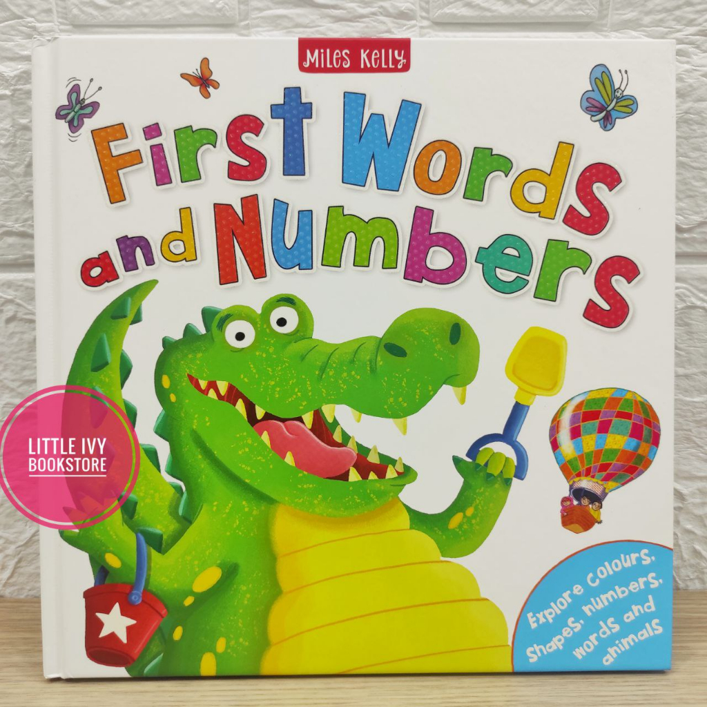 First Words and Numbers Miles Kelly Original Hard Cover Buku Anak