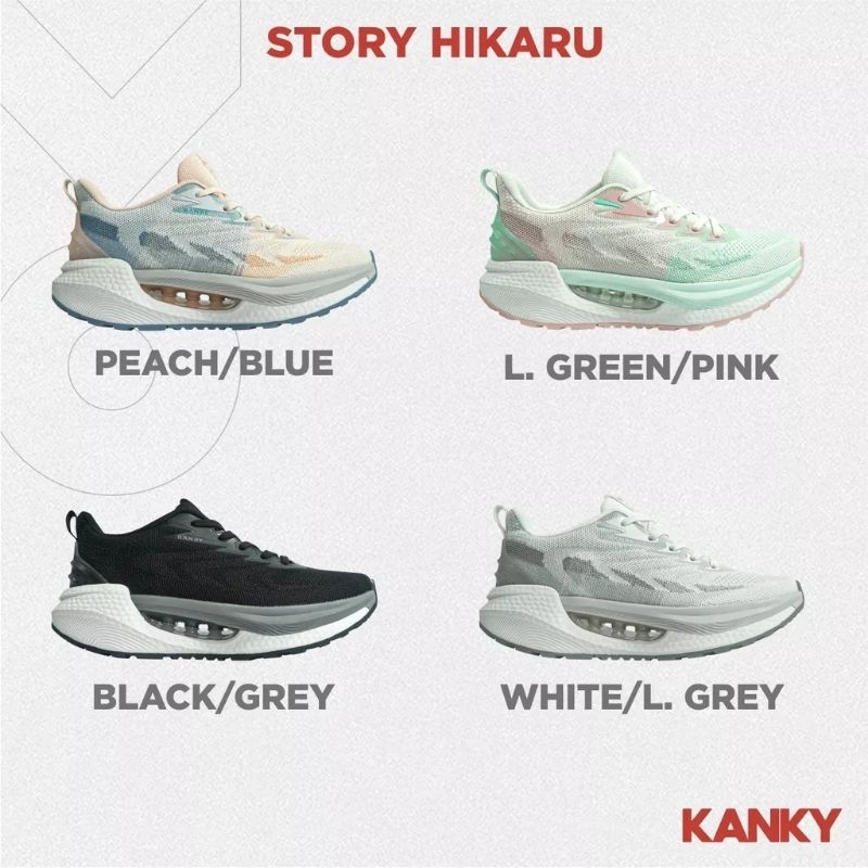 KANKY STORY HIKARU SEPATU CASUAL SNEAKERS SEKOLAH ORIGINAL 37-41