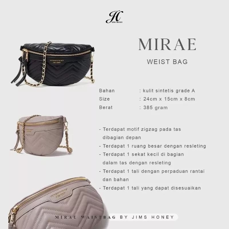 Mirae Bag Jims Honey Tas Selempang Jinjing Wanita Jimshoney