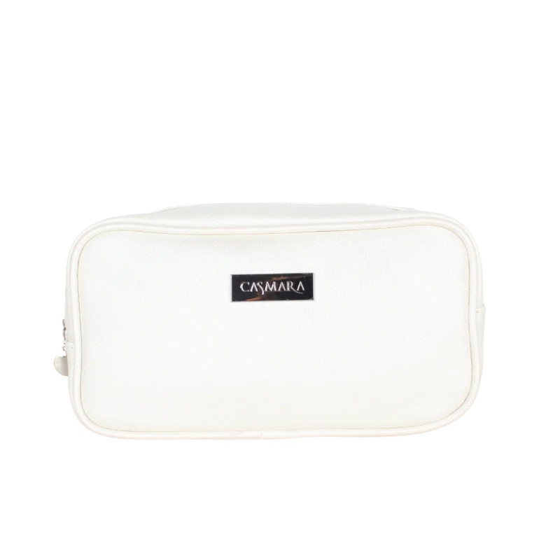 Casmara Silver Pouch Unisex Branded Tas Kosmetik Make Up Travel Kit