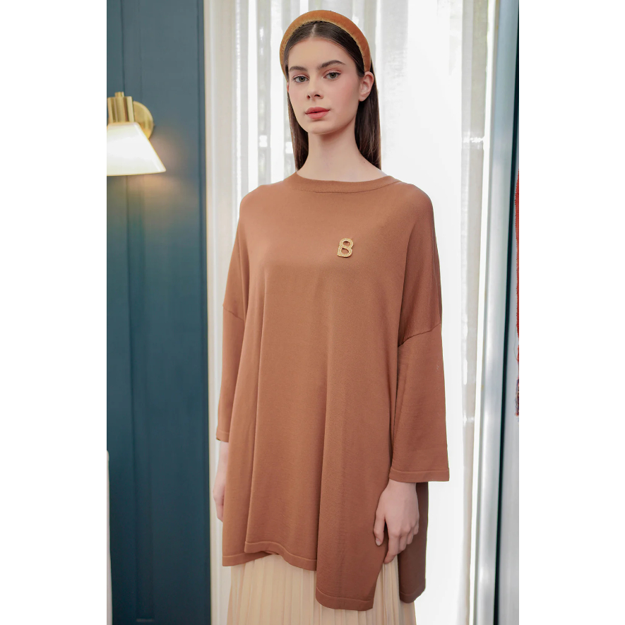 Oversized Shirt - Black, Blue, Brick, Caramel Benang jarum benangjarum XS S M L XL XXL buttonscarves