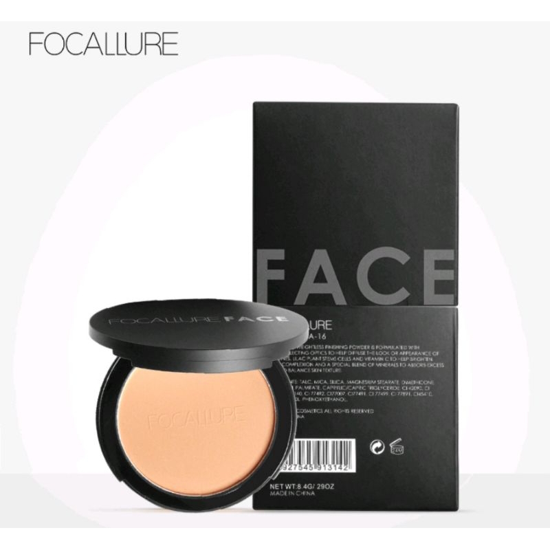 FOCALLURE Bedak Padat Pressed powder waterproof FA-16 BPOM Berkualitas