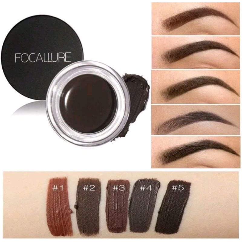 FOCALLURE Eyebrow Cream Gel waterproof FA-23 BPOM berkualitas