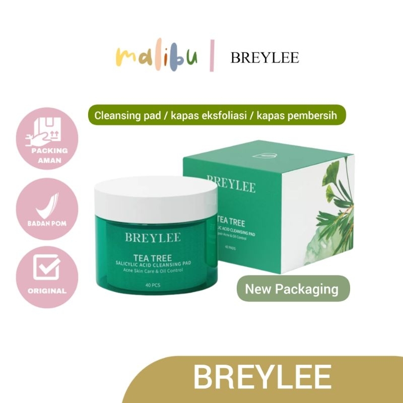 [BPOM] BREYLEE TEA TREE CLEANSING PADS FOR EXFO / KAPAS TONER EKSFOLIASI