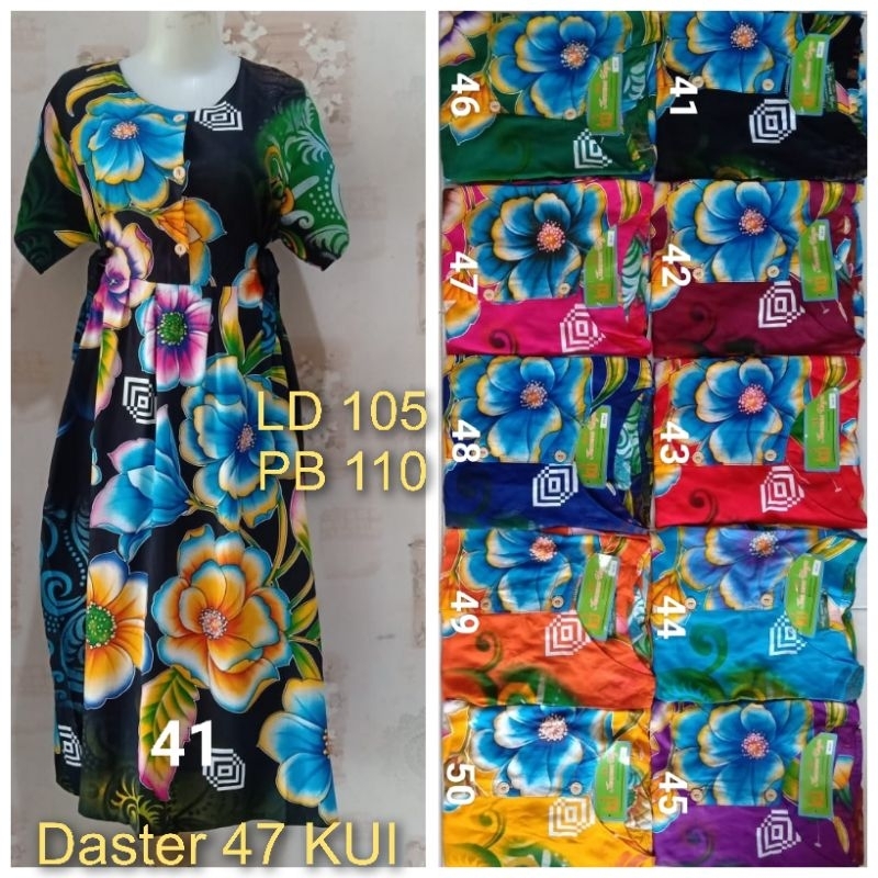 Daster Kencana Ungu 47 label Hijau