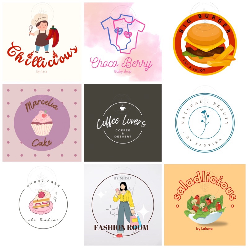 Jasa pembuatan LOGO design / desain LOGO makanan LOGO baby - PART 2