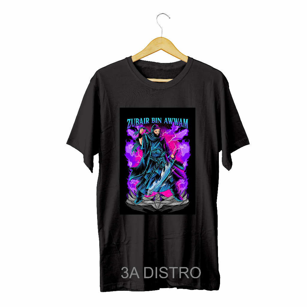 Kaos T-Shirt Distro / Kaos Pria / Kaos T-Shirt Pria Zubair Bin Awwam