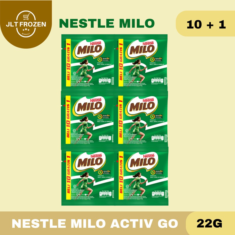 

Milo Nestle Active Go Sachet / Susu Coklat Bubuk - 11 x 22g