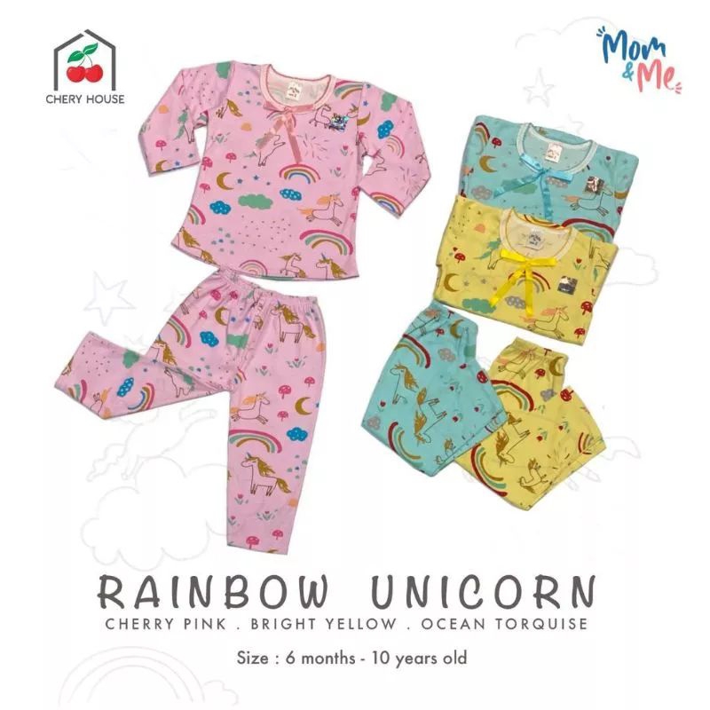 PIYAMA ANAK KIDZ TOO &amp; CHERY HOUSE / SETELAN BAJU TIDUR