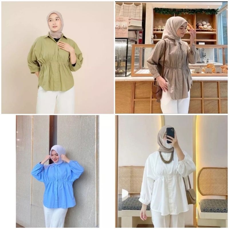 ALYA SHIRT - Kemeja Wanita - Atasan Wanita Oversize