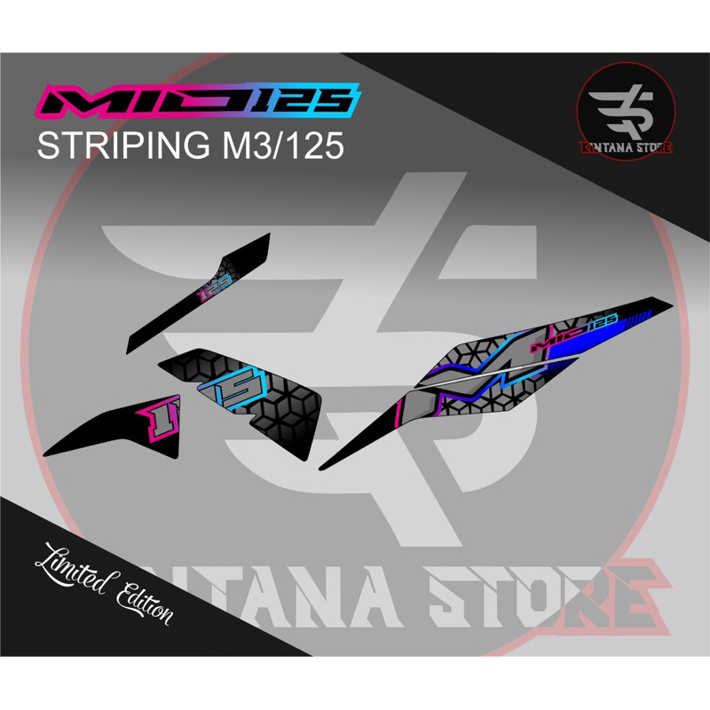 striping mio m3 stiker variasi yamaha mio 125
